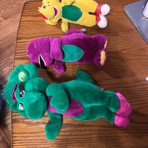 Barney, BJ and Baby Bop  Plush Toy Set